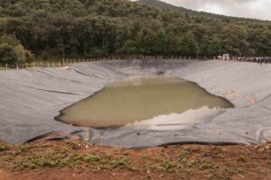 Olla de agua Aguacate - メキシコのプライベートツアー | MCT 地面に掘った窪みに水が溜まっている