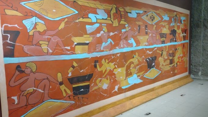 メキシコのチョルーラ遺跡にある壁画