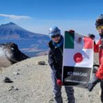 メキシコのイスタシワトル山山頂