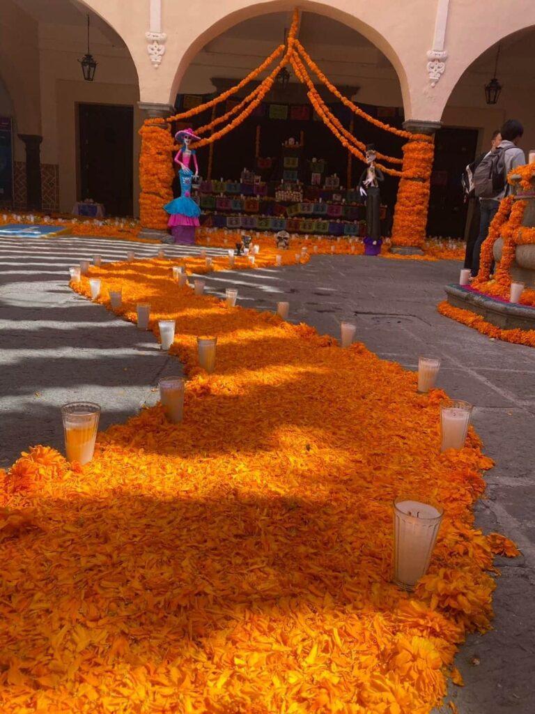 Ofrenda Puebla - メキシコのプライベートツアー | MCT メキシコの死者の日の祭壇オフレンダ