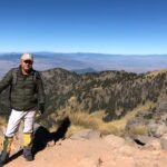 オアハカのマリンチェ山での登山者