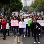 メキシコシティのデモ行進