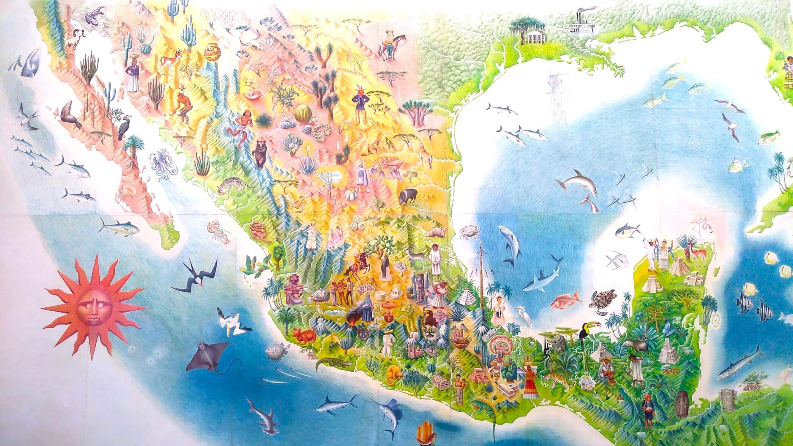 メキシコの地図