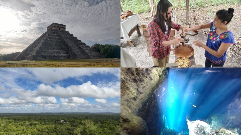 マヤ文明のチチェンイッツァ遺跡, カラクムル遺跡とジャングル, セノーテ