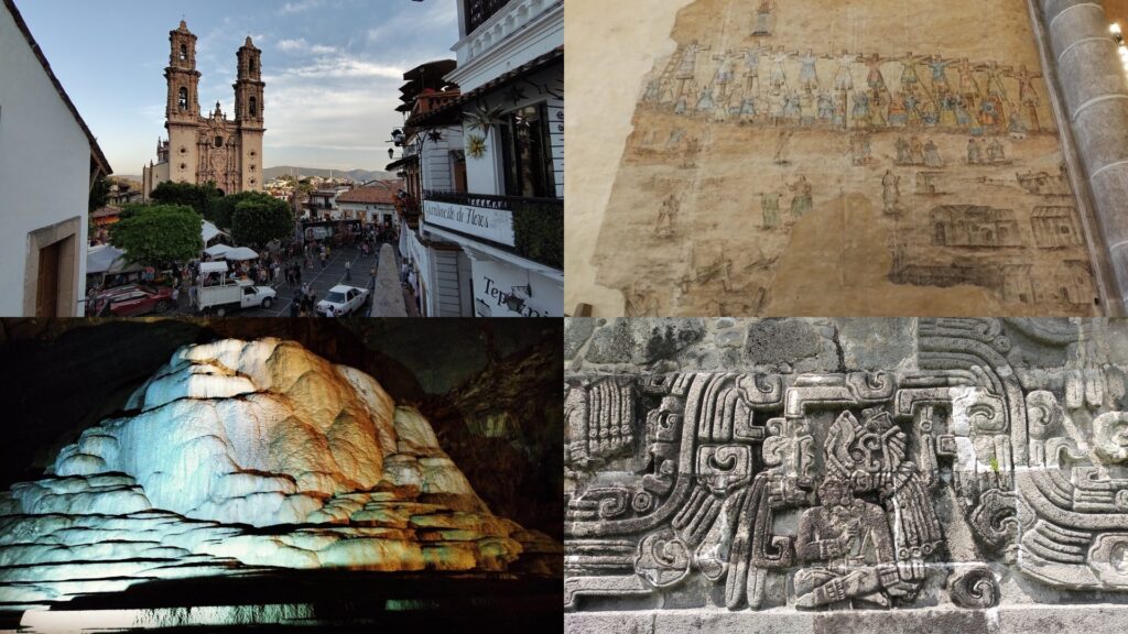 タスコ、クエルナバカの壁画、ソチカルコ遺跡