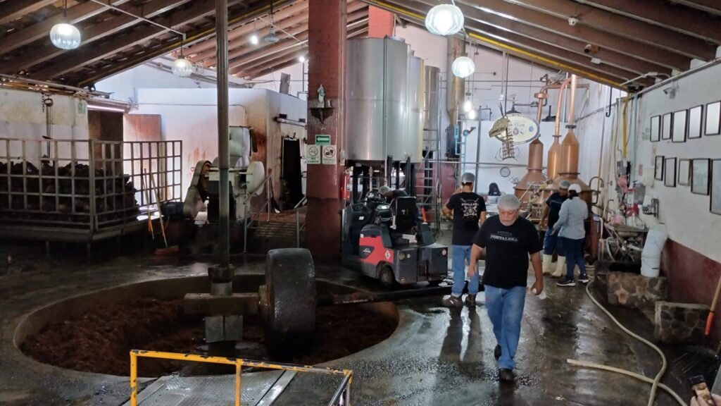 テキーラの工場内