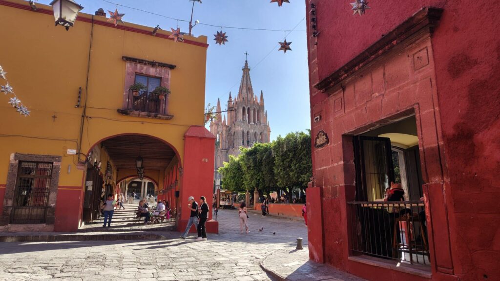 メキシコの世界遺産サンミゲルの街中