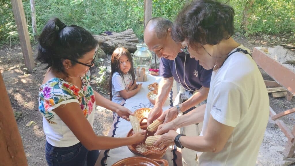 メキシコのマヤ料理体験